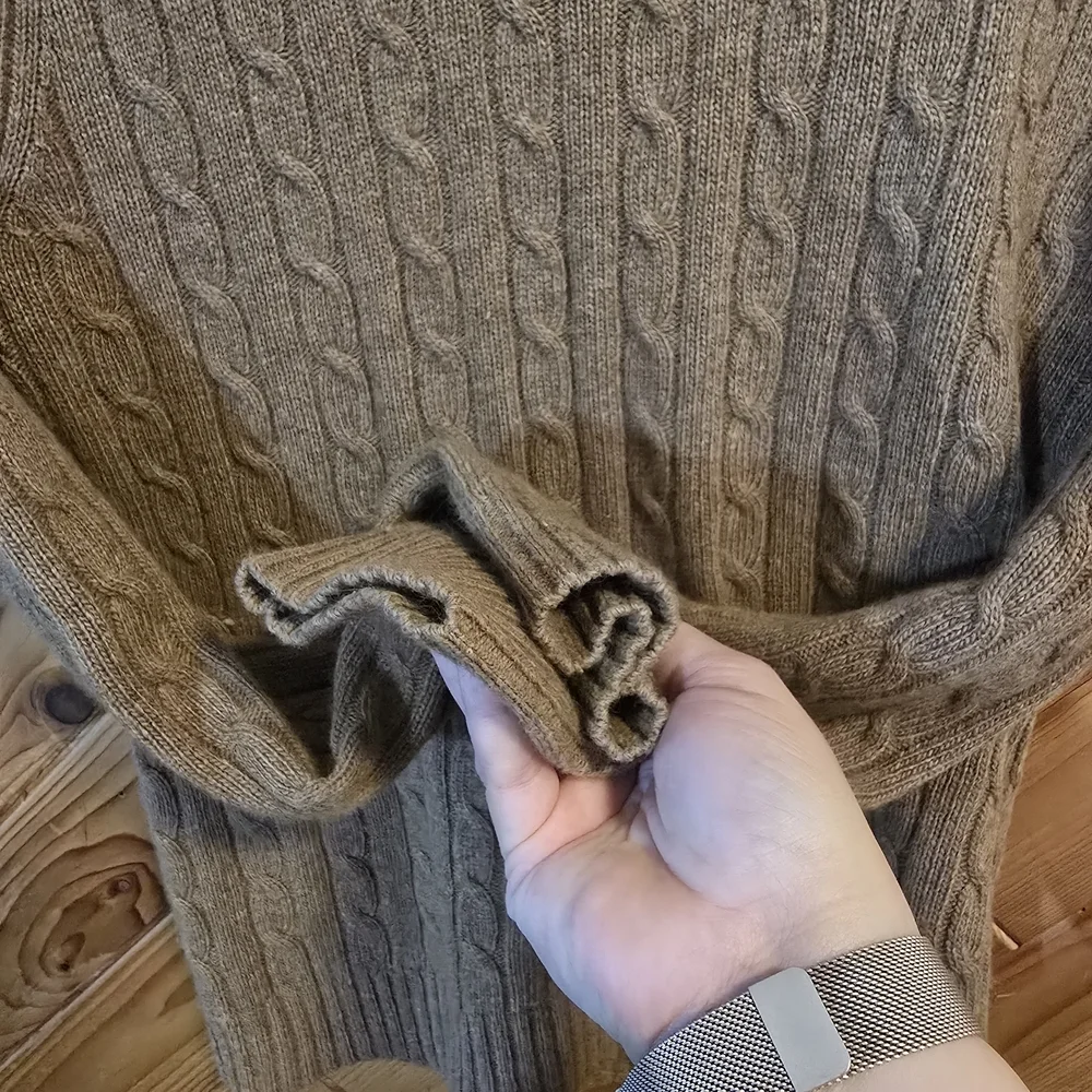 J. Crew Women's Merino Blend Cable Knit Sweater - Tan Size Medium